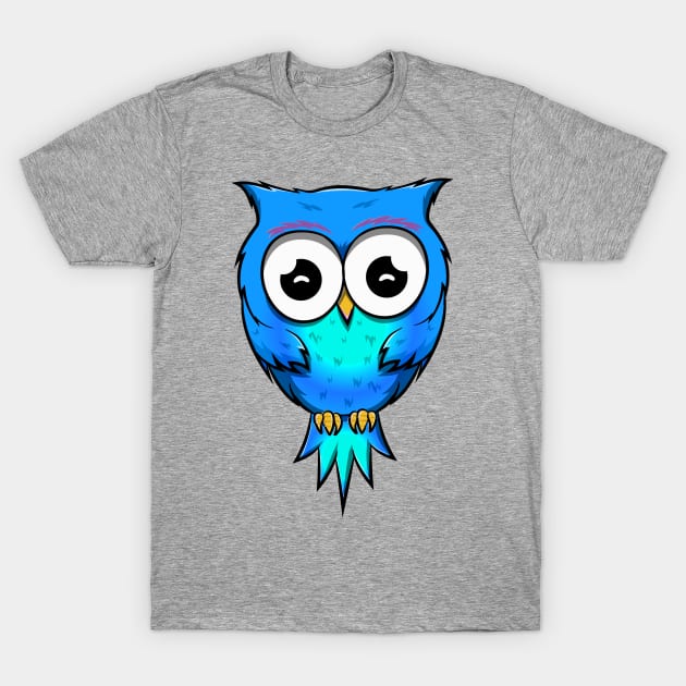 Cute Owl T-Shirt by Sticker Steve